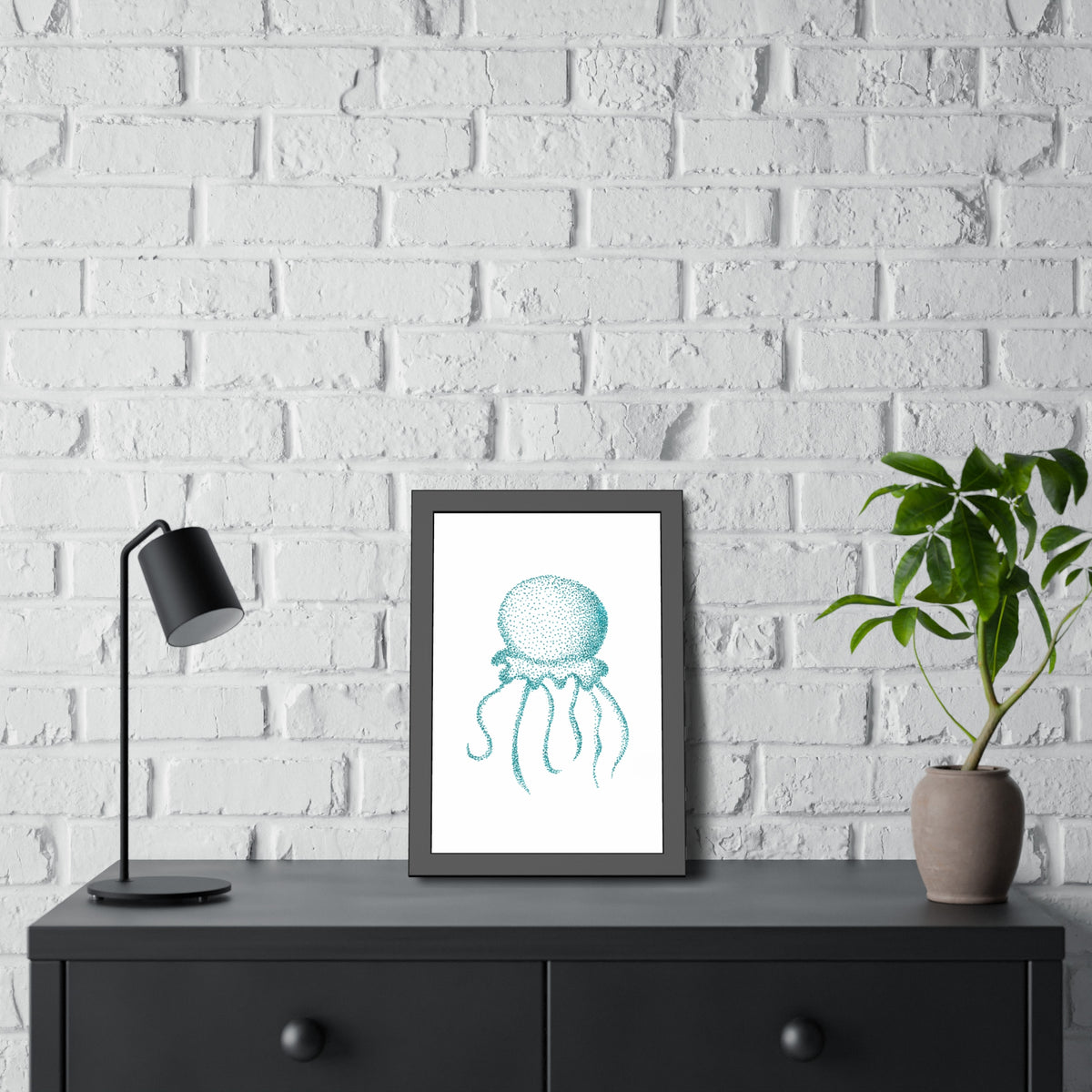 Framed Paper Posters - Jellyfish