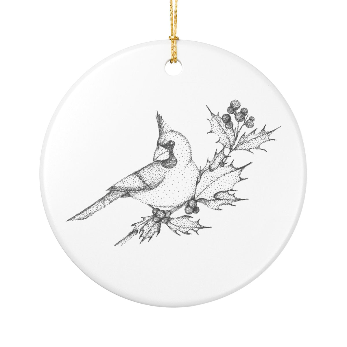 Ceramic Ornament - Northern Cardinal