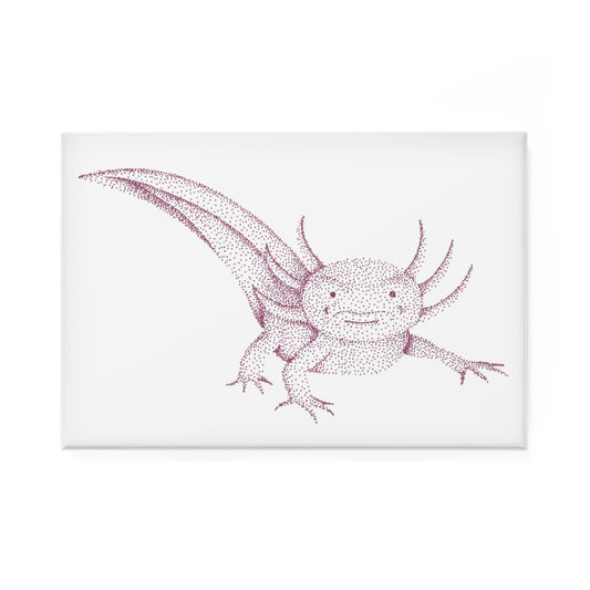 Magnet, Rectangle - Axolotl