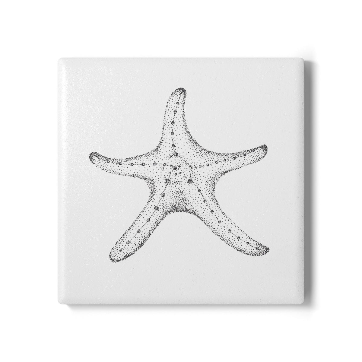 Ceramic Drink Coaster Set — Coastal Beach House Starfish