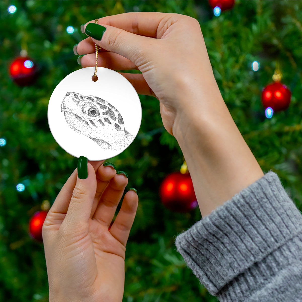 Ceramic Ornament — Sea Turtle