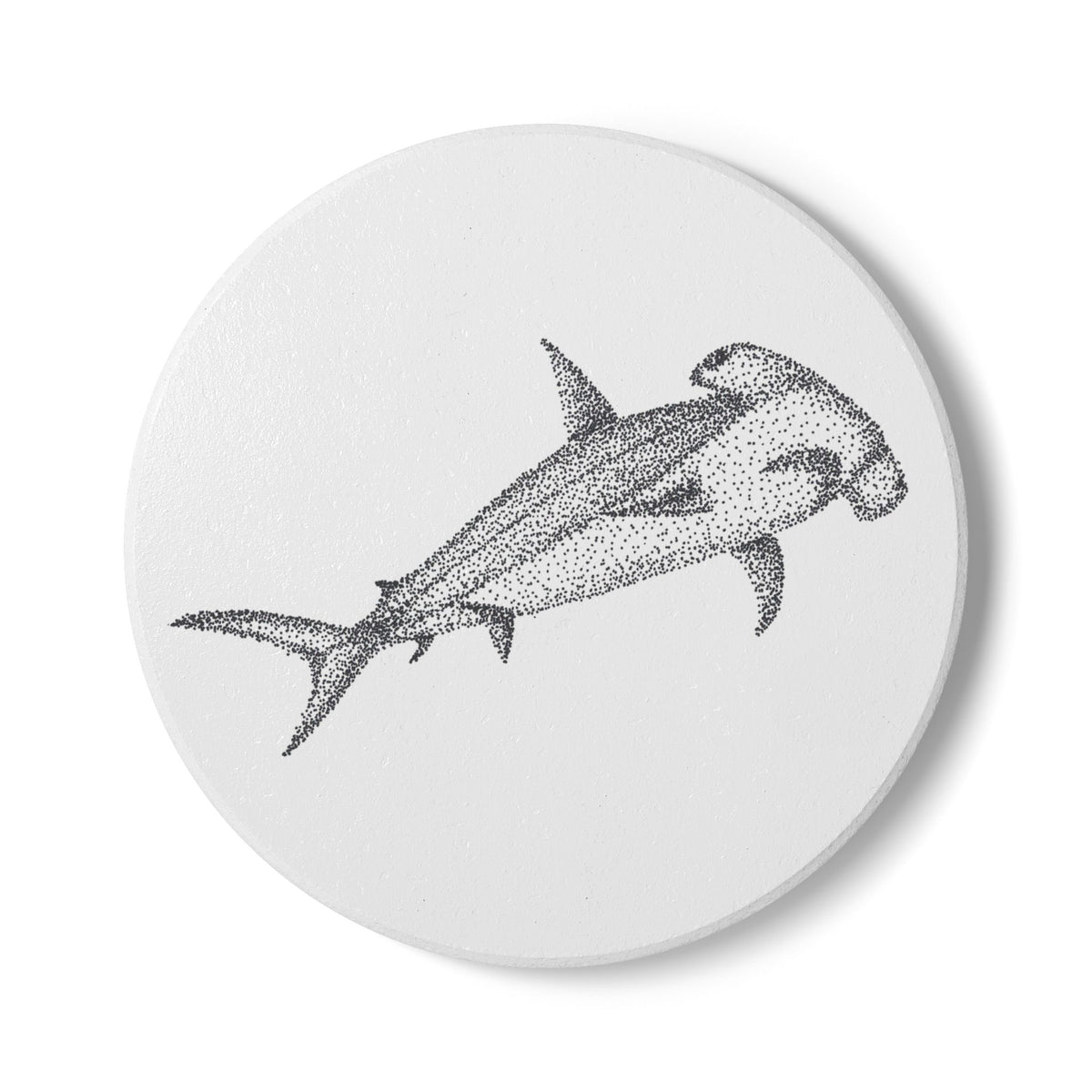 Ceramic Drink Coaster — Hammerhead Shark