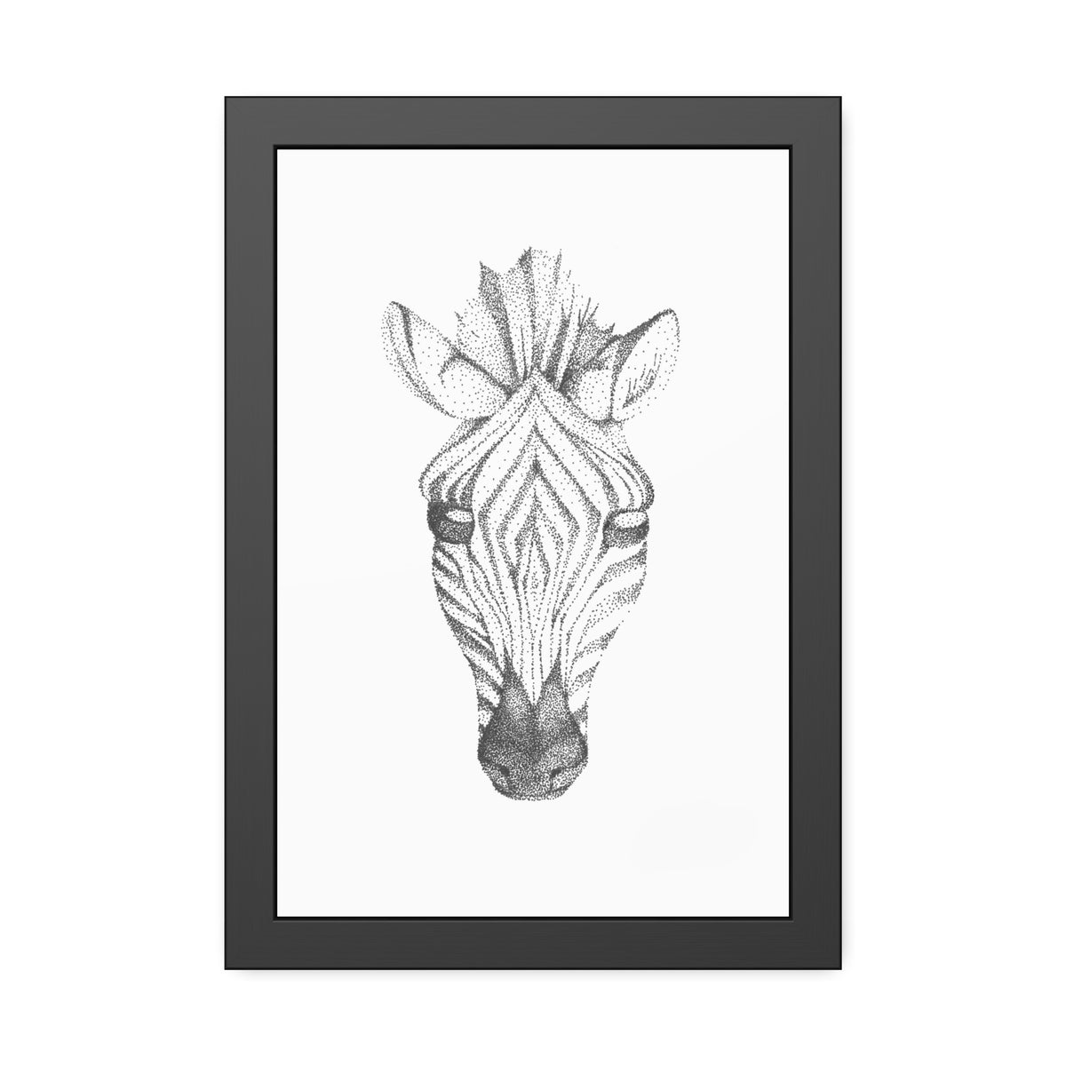 Framed Paper Posters - Zebra