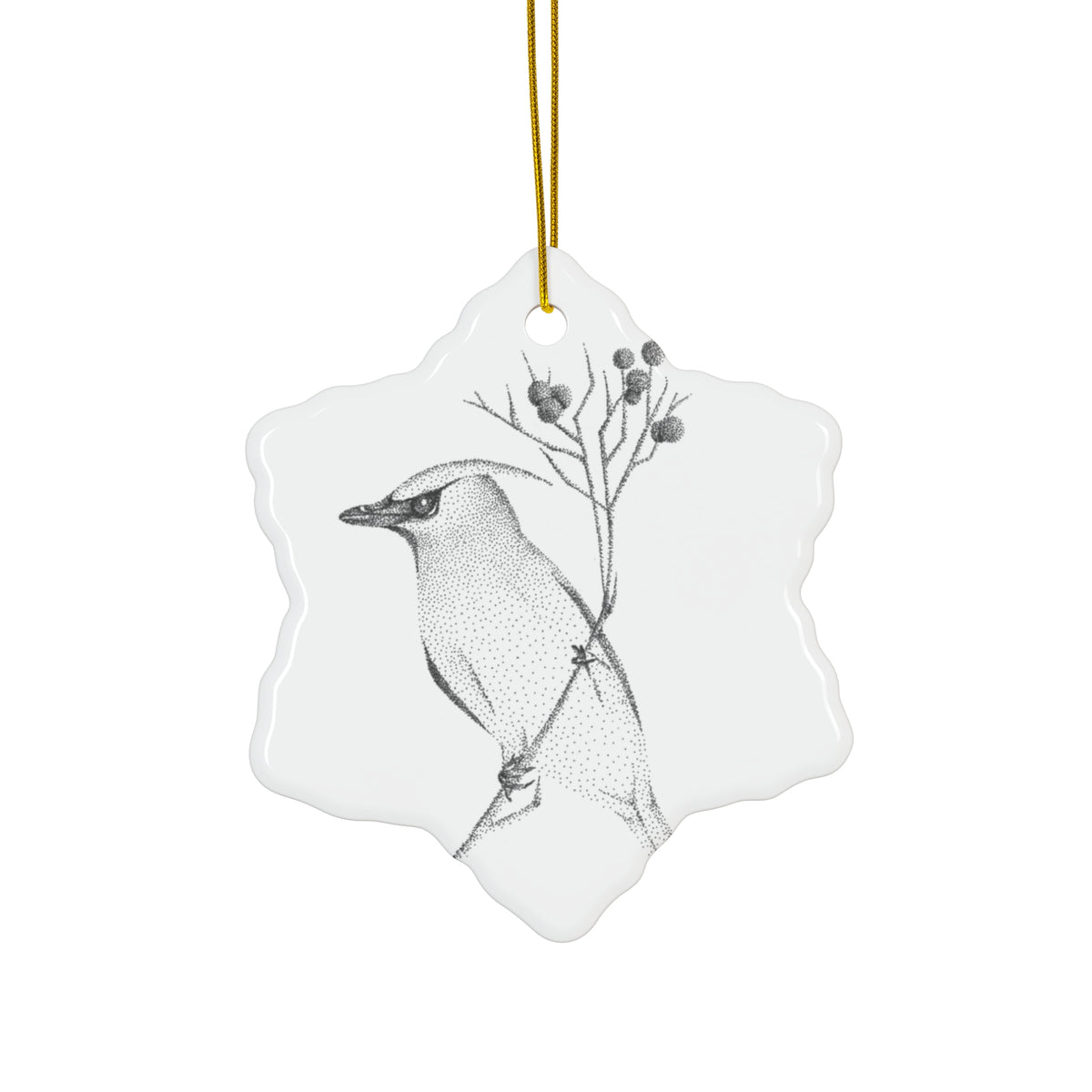 Ceramic Ornament, 4 Shapes