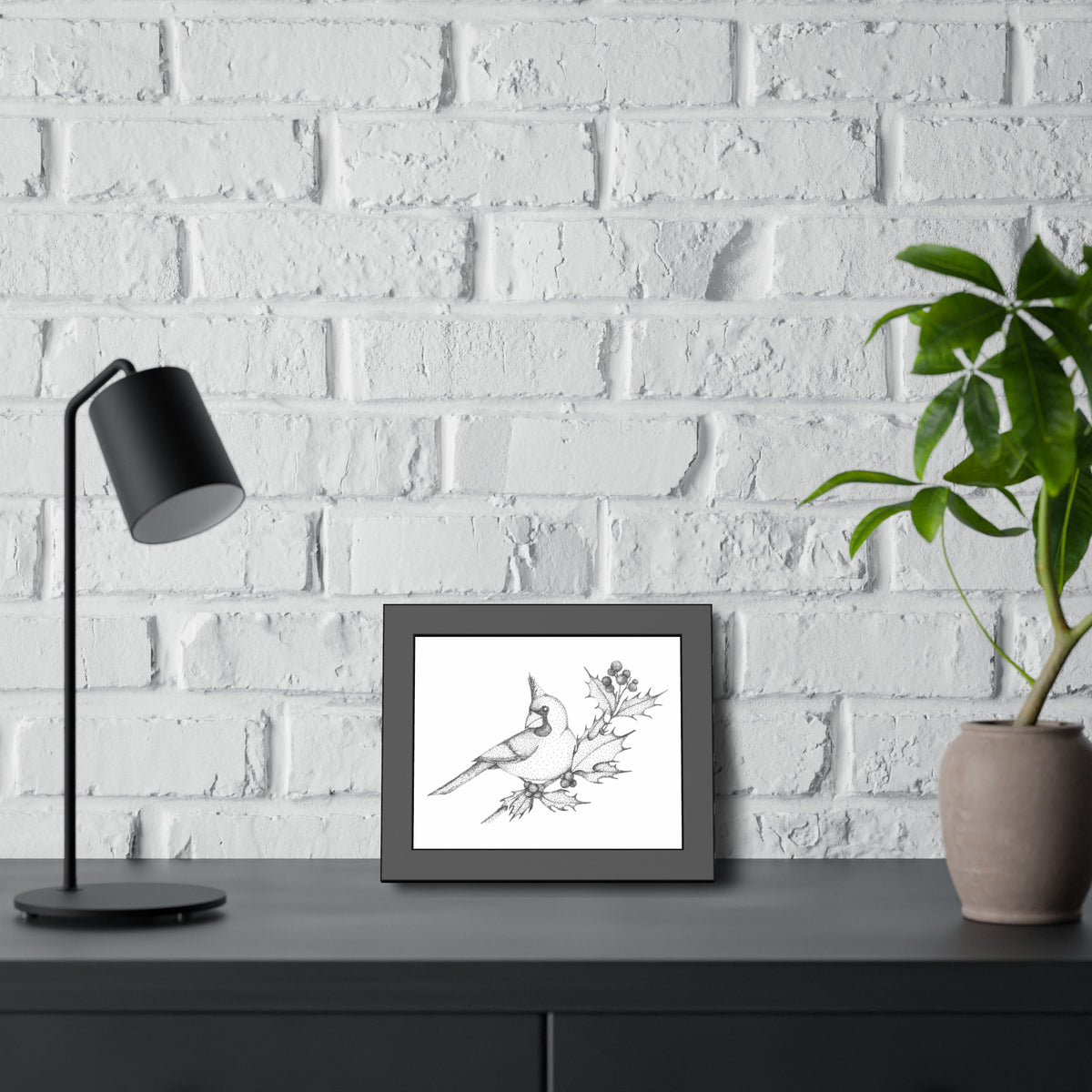 Framed Paper Posters - Cardinal