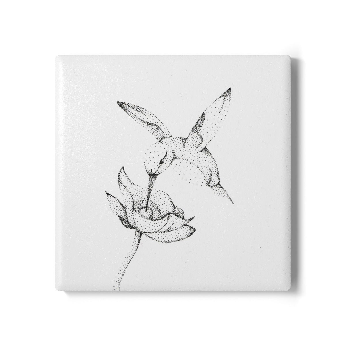Ceramic Coaster Set — Hummingbird