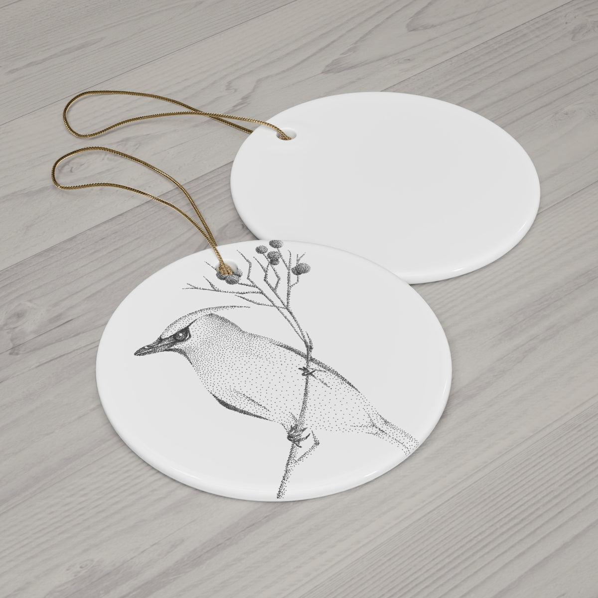 Ceramic Ornament, 4 Shapes