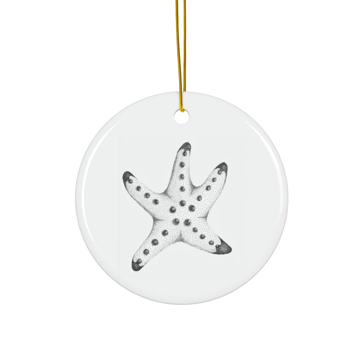 Ceramic Ornament — Chip Starfish