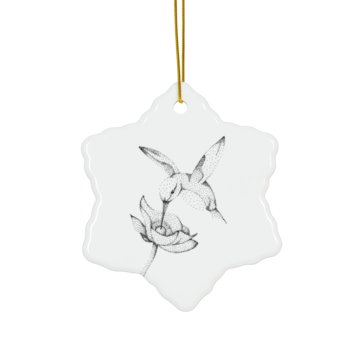 Ceramic Ornament — Hummingbird