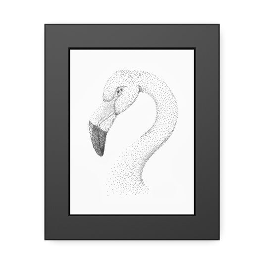 Framed Paper Posters - Flamingo