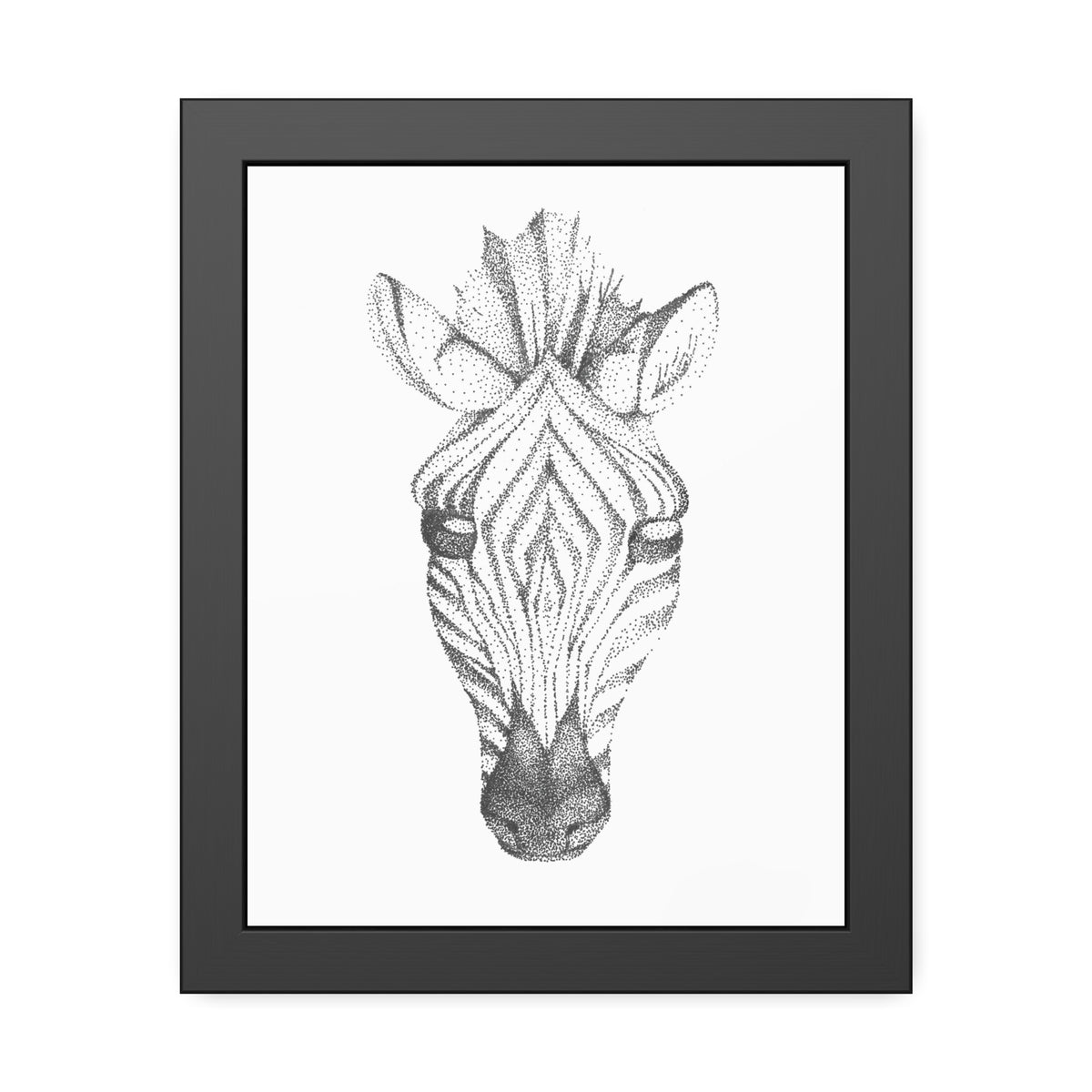 Framed Paper Posters - Zebra