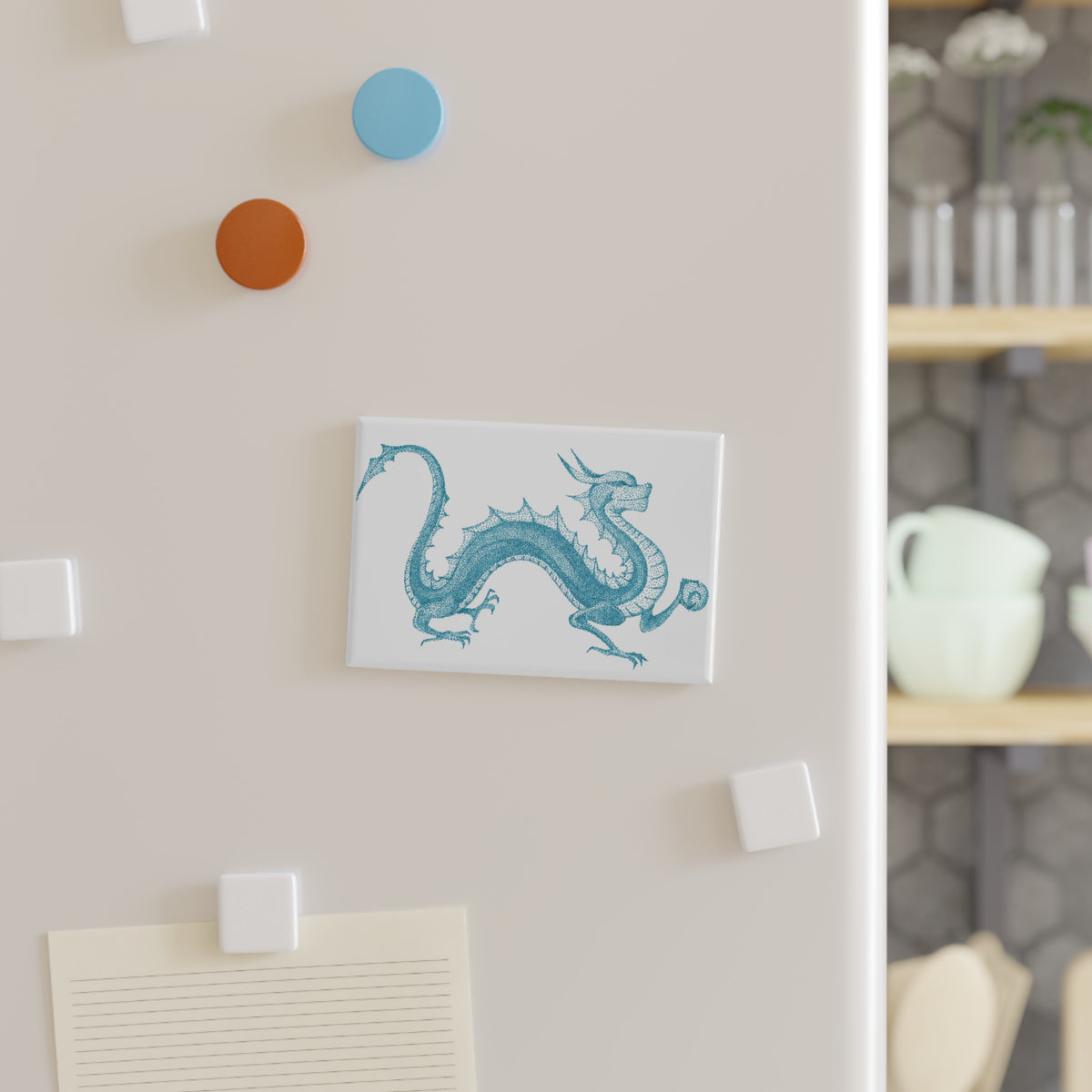 Magnet, Rectangle - Dragon
