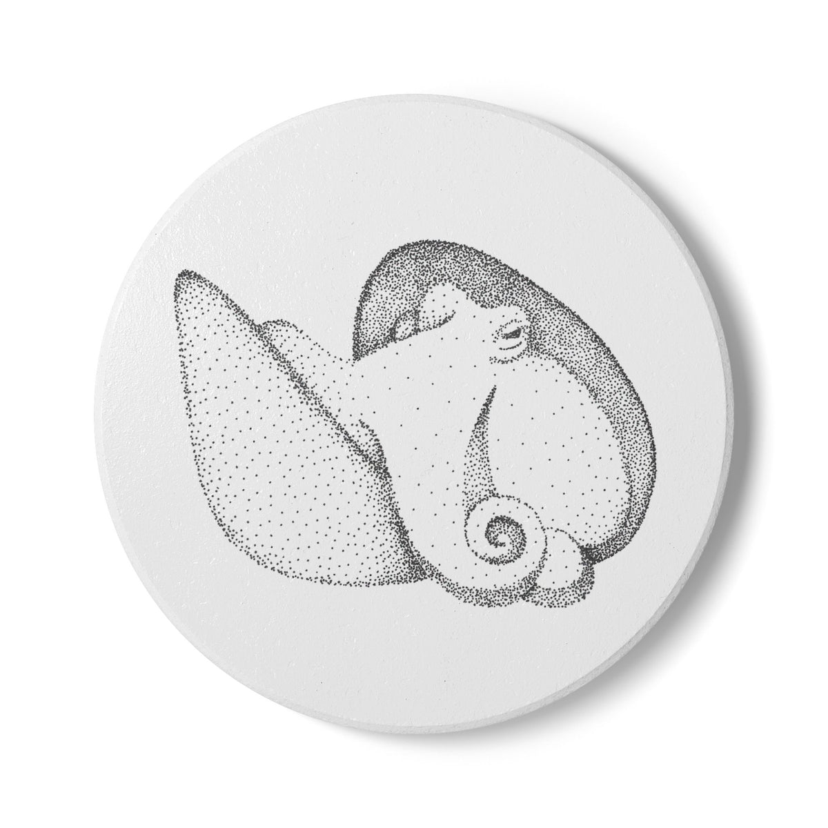 Ceramic Drink Coaster Set - Shelled Octopus