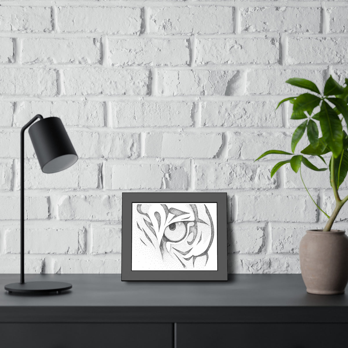 Framed Paper Posters - Tiger Eye