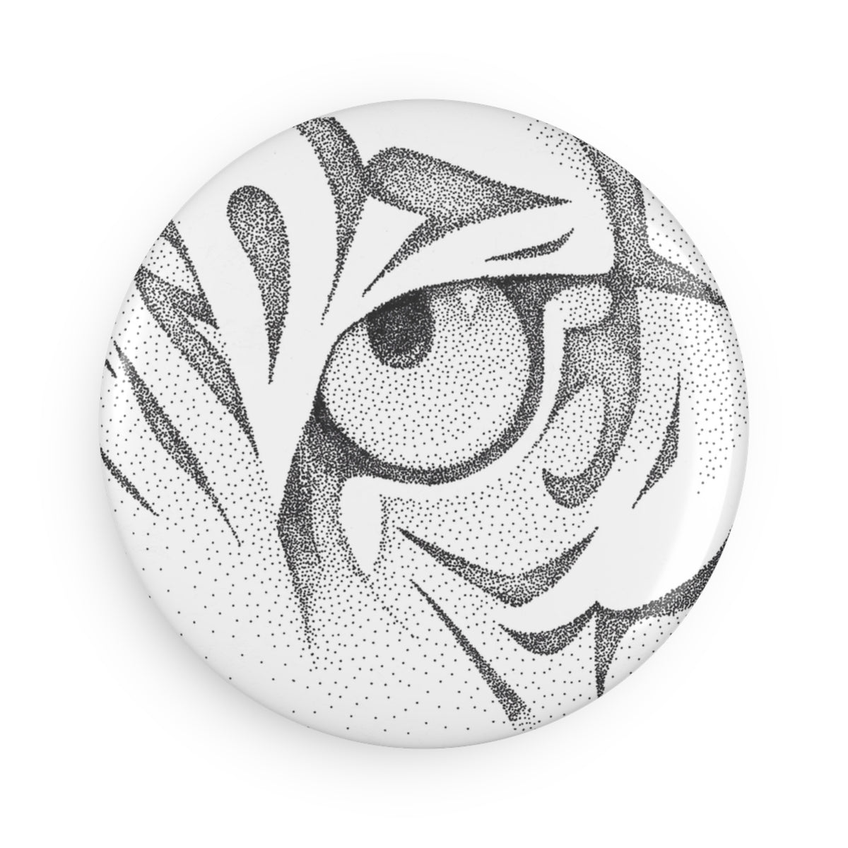 Button Magnet, Round - Tiger Eye