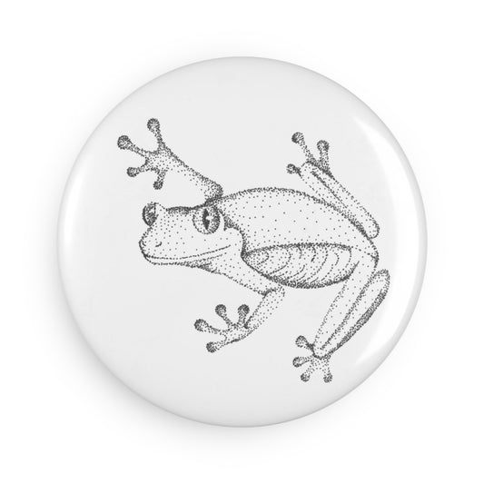 Button Magnet, Round - Tree Frog