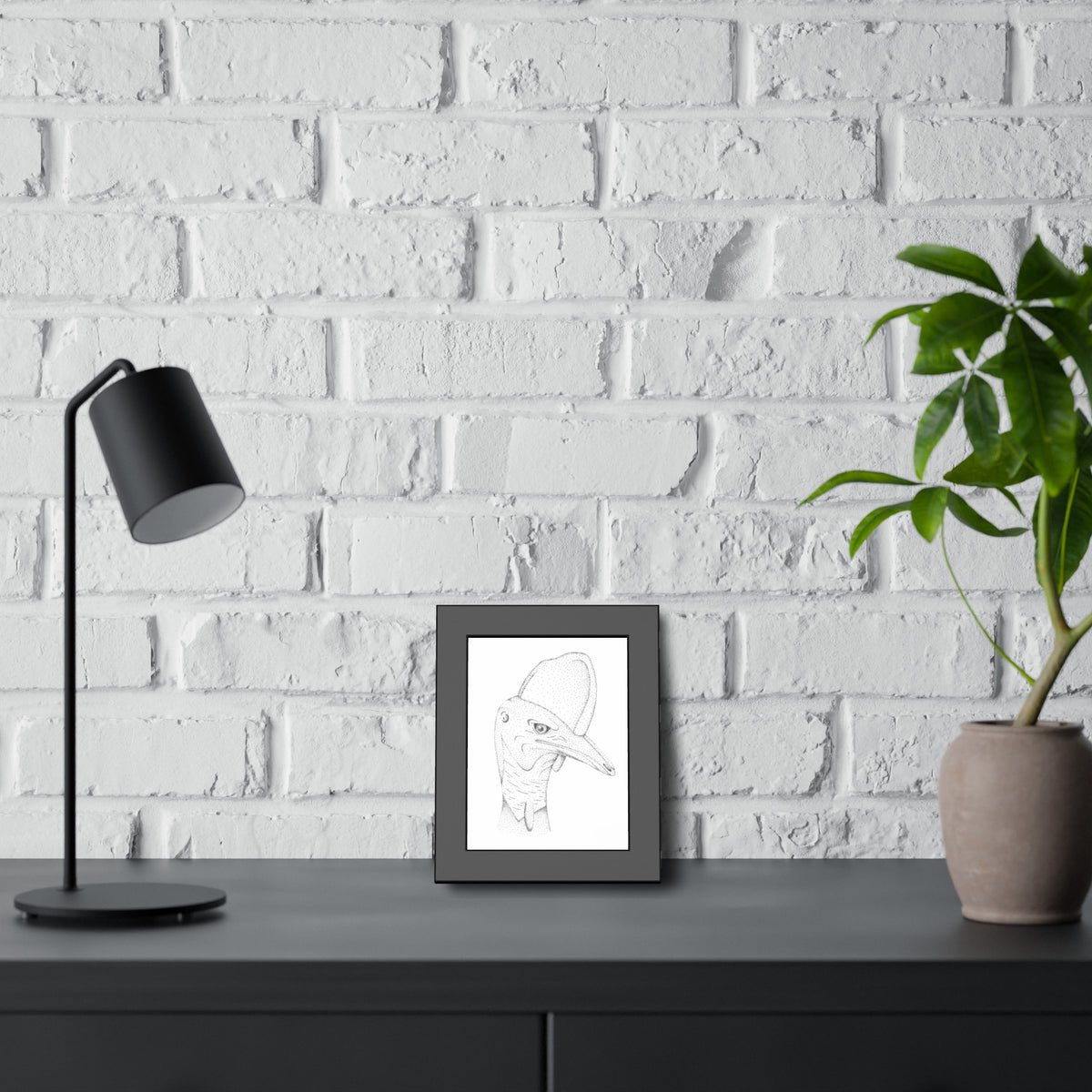 Framed Paper Posters - Cassowary