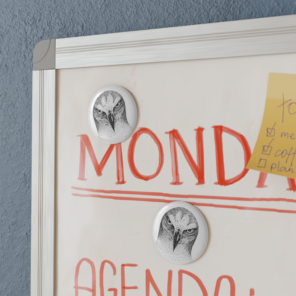 Button Magnet, Round - The Look