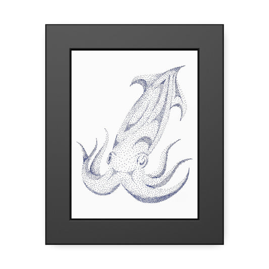 Framed Paper Posters - Squid