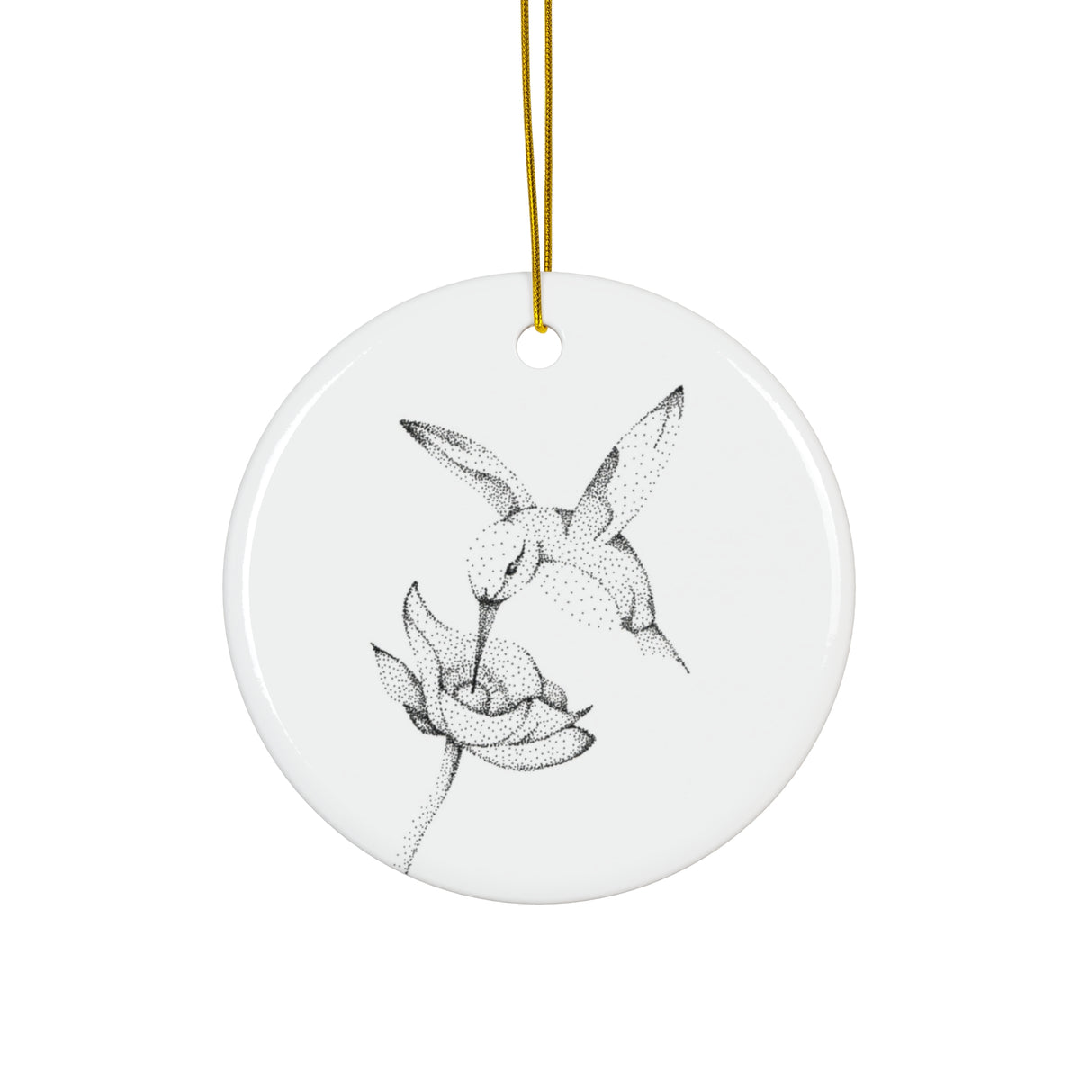 Ceramic Ornament — Hummingbird