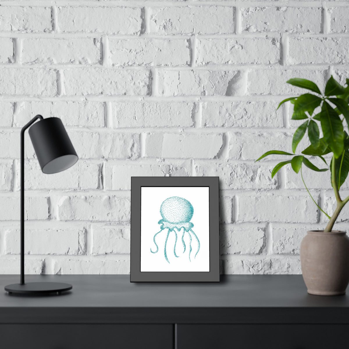 Framed Paper Posters - Jellyfish