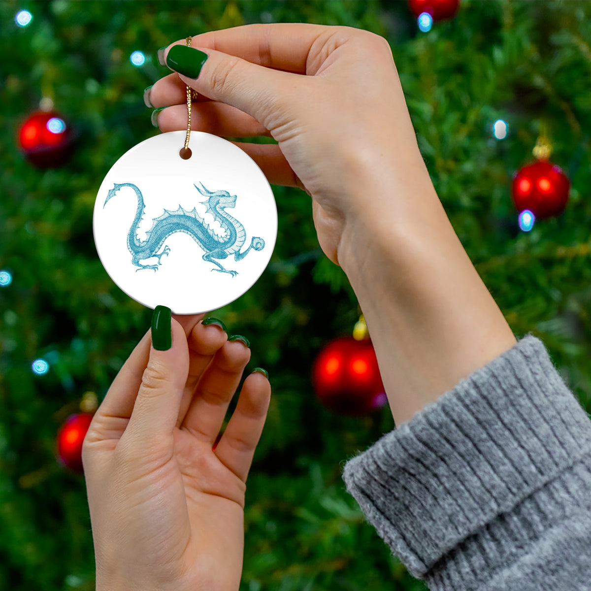 Ceramic Ornament — Water Dragon