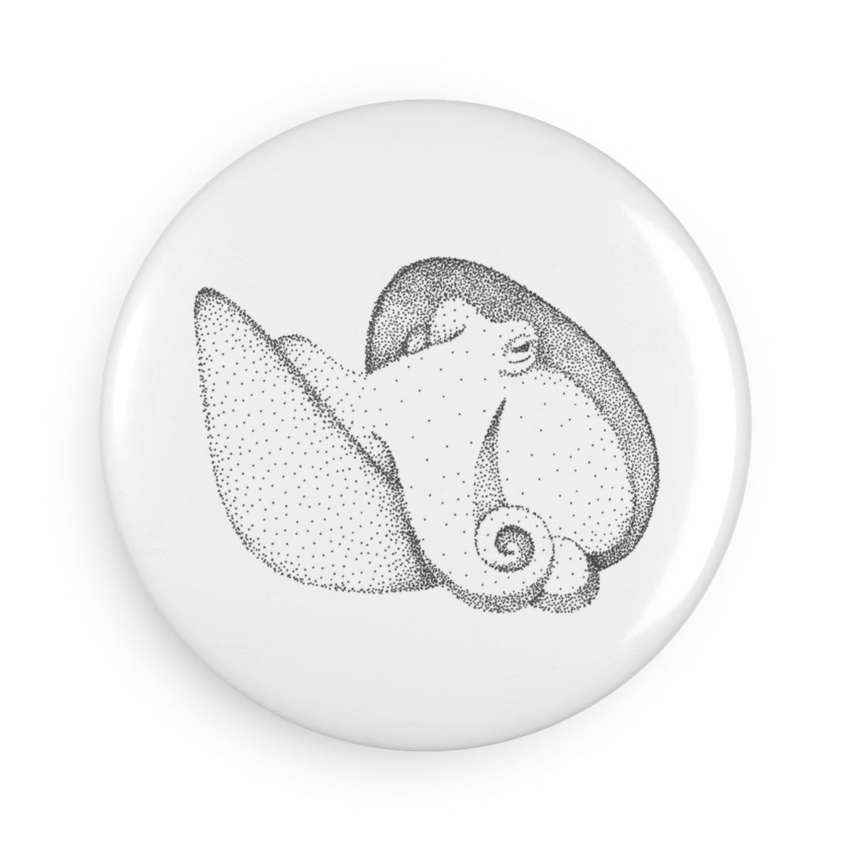 Button Magnet - Shelled Octopus