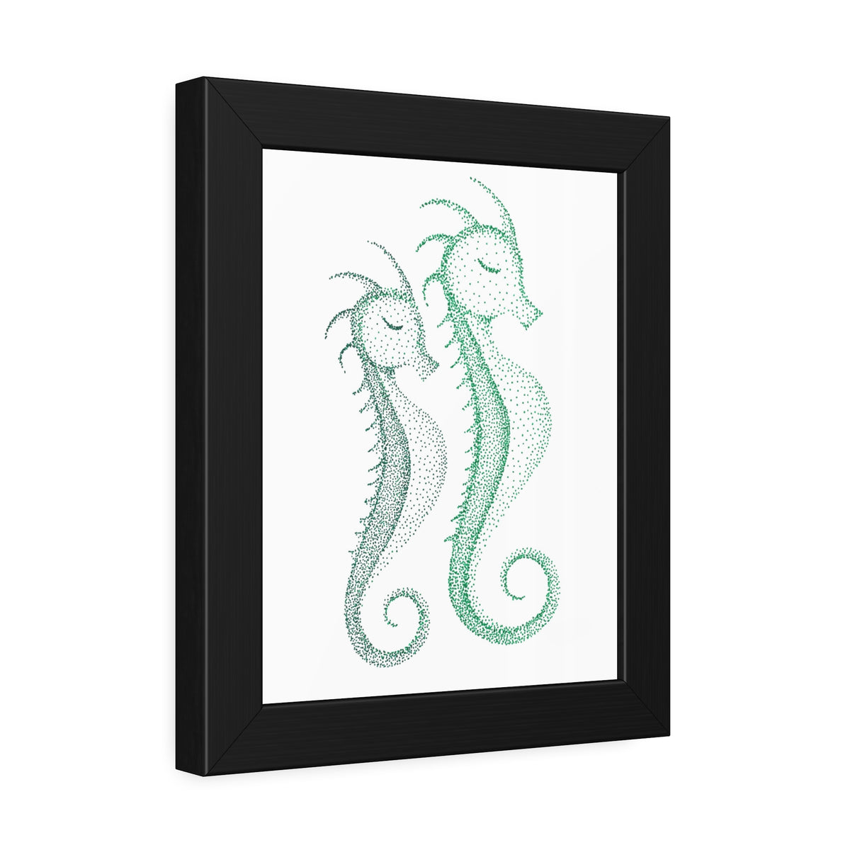 Framed Paper Posters - Seahorse Pair