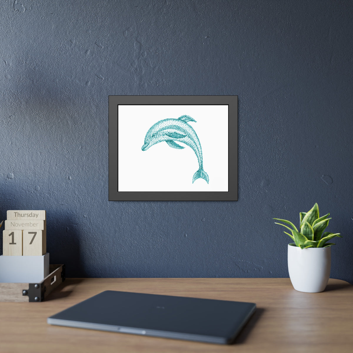 Framed Paper Posters - Dolphin