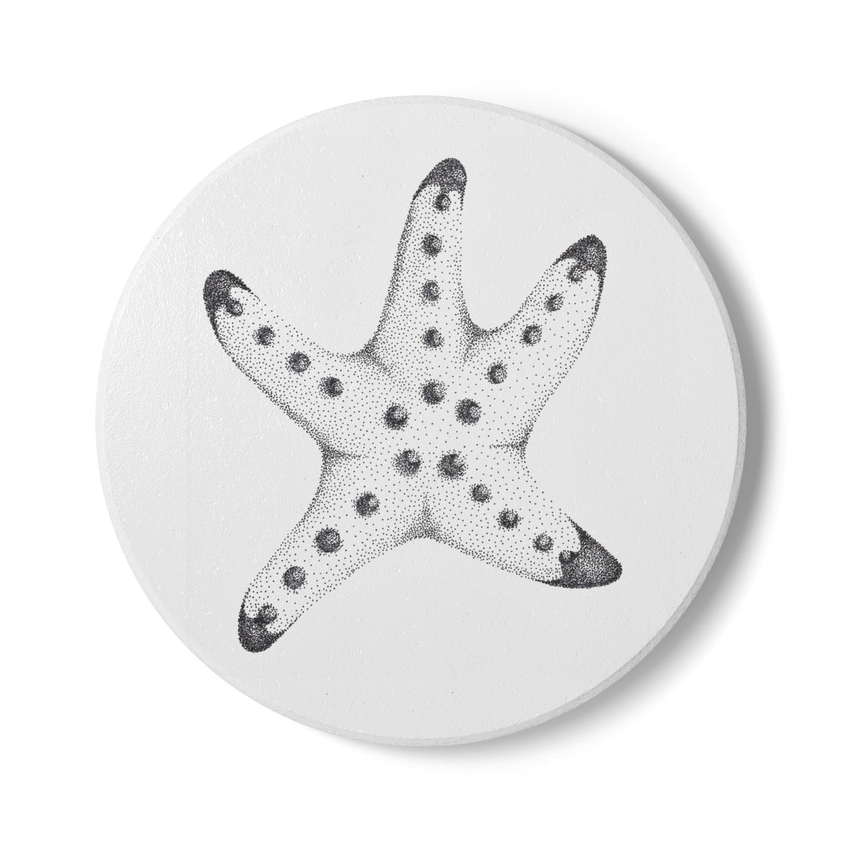 Ceramic Drink Coaster Set — Starfish