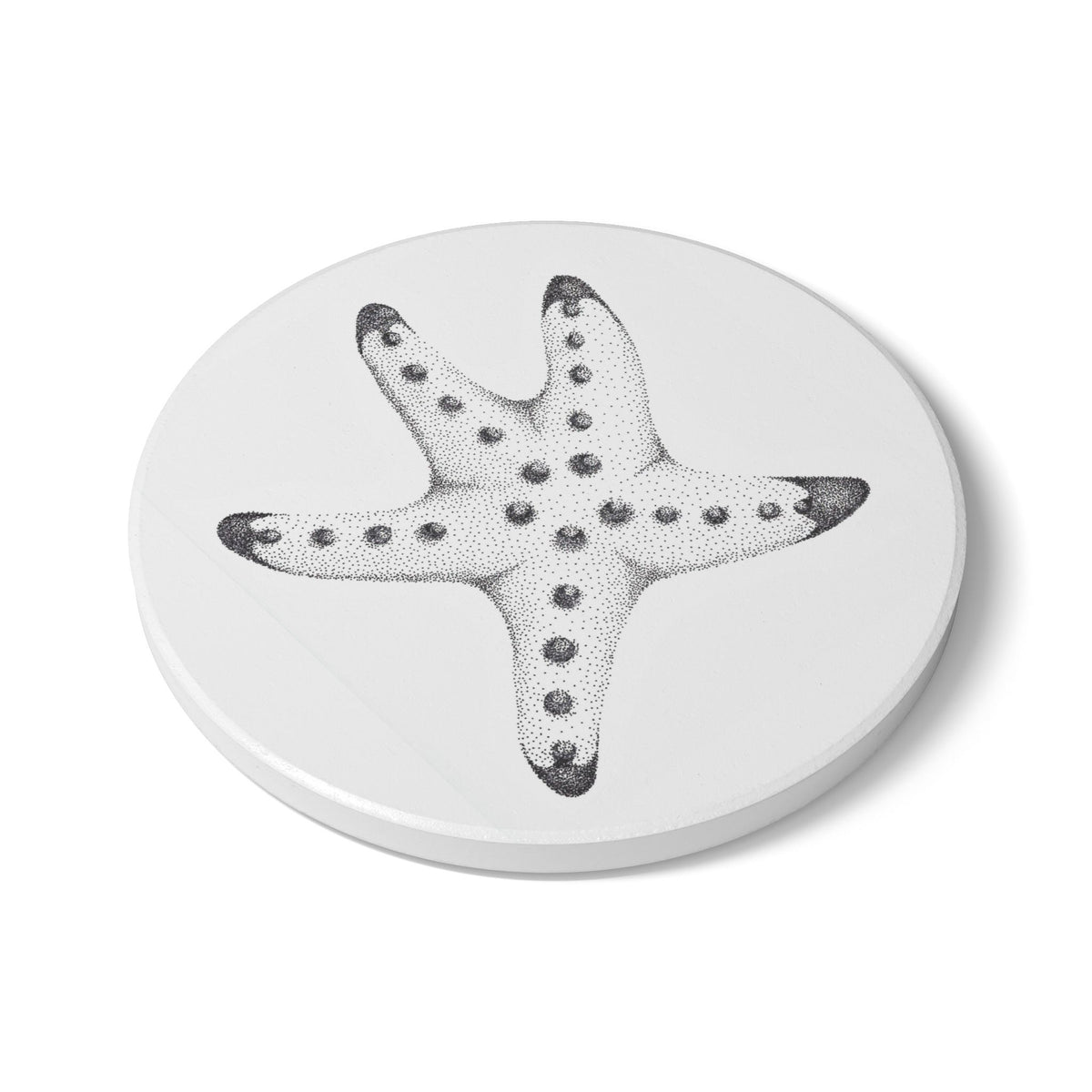 Ceramic Drink Coaster Set — Starfish