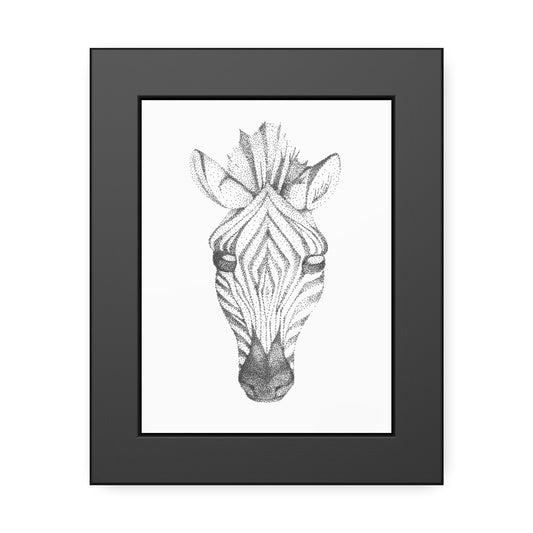 Framed Paper Posters - Zebra