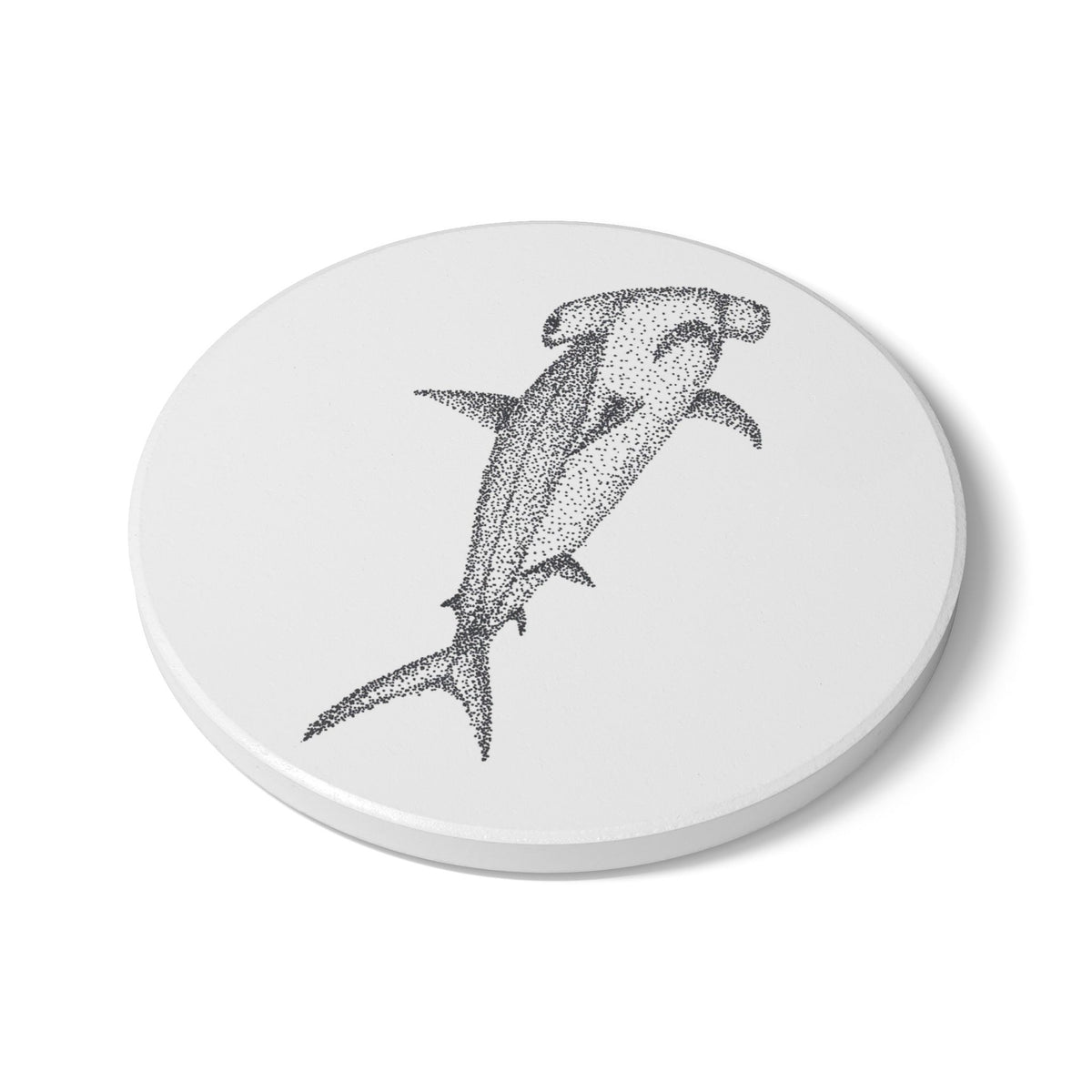 Ceramic Drink Coaster — Hammerhead Shark