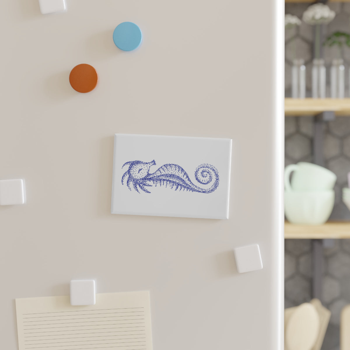 Magnet, Rectangle - Seahorse