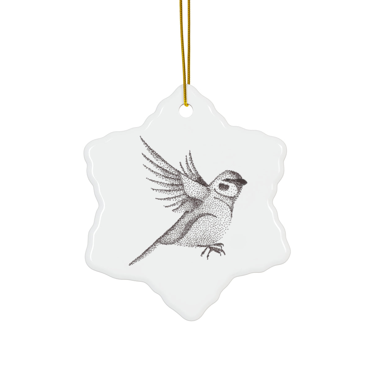 Ceramic Ornament — Sparrow