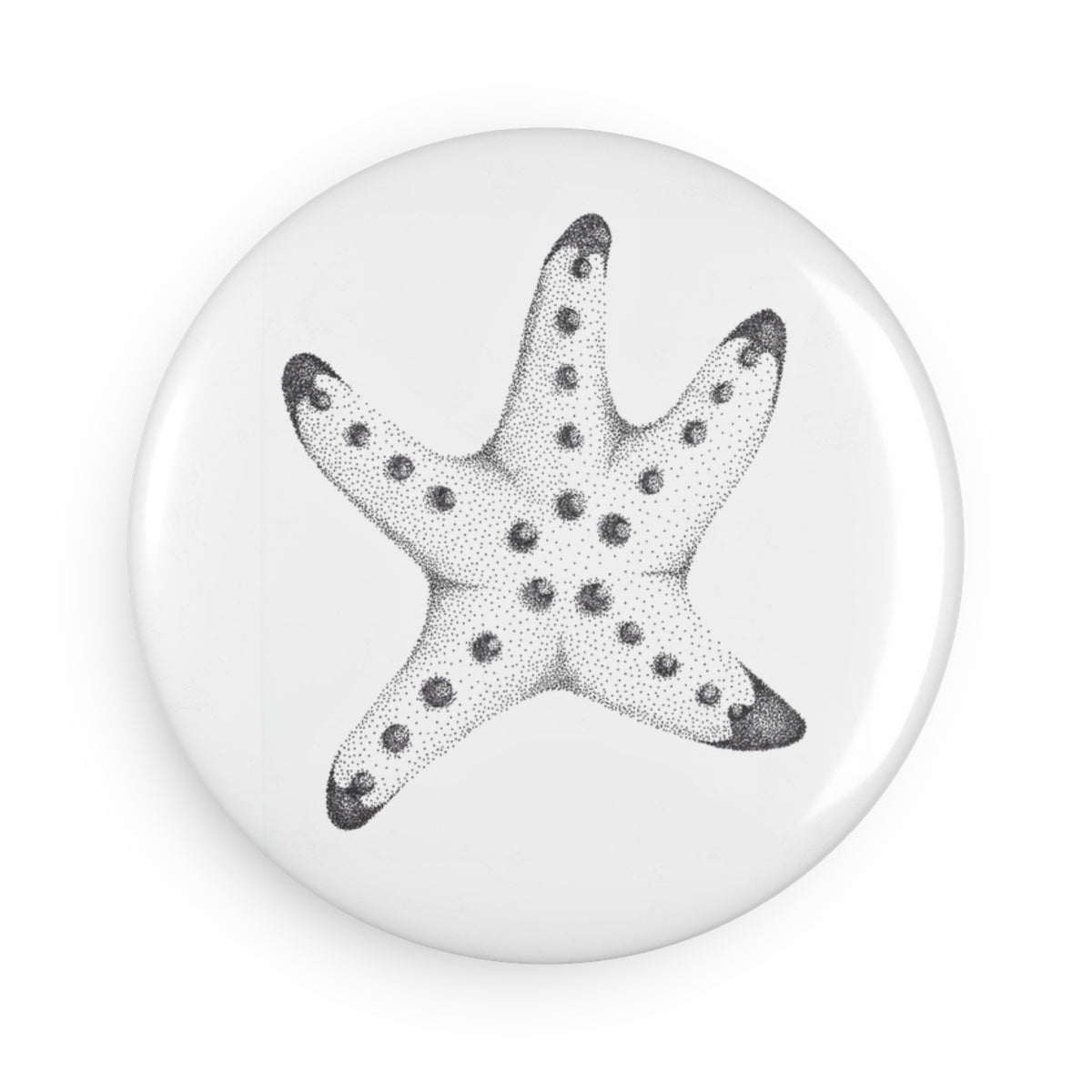 Button Magnet, Round - Chocolate Chip