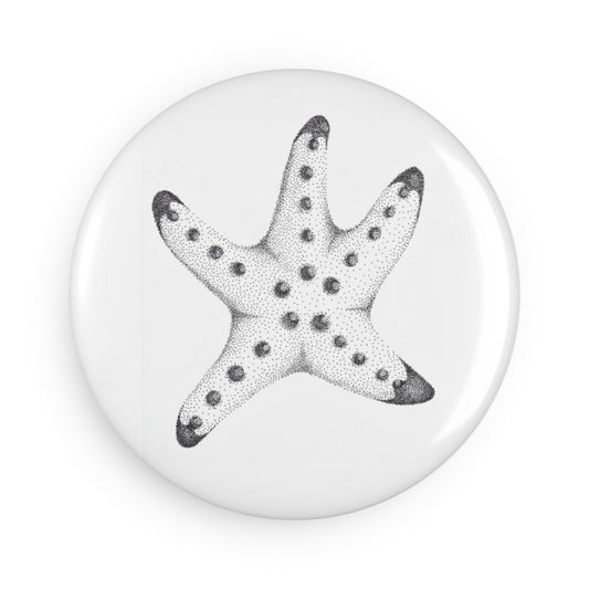 Button Magnet, Round - Chocolate Chip