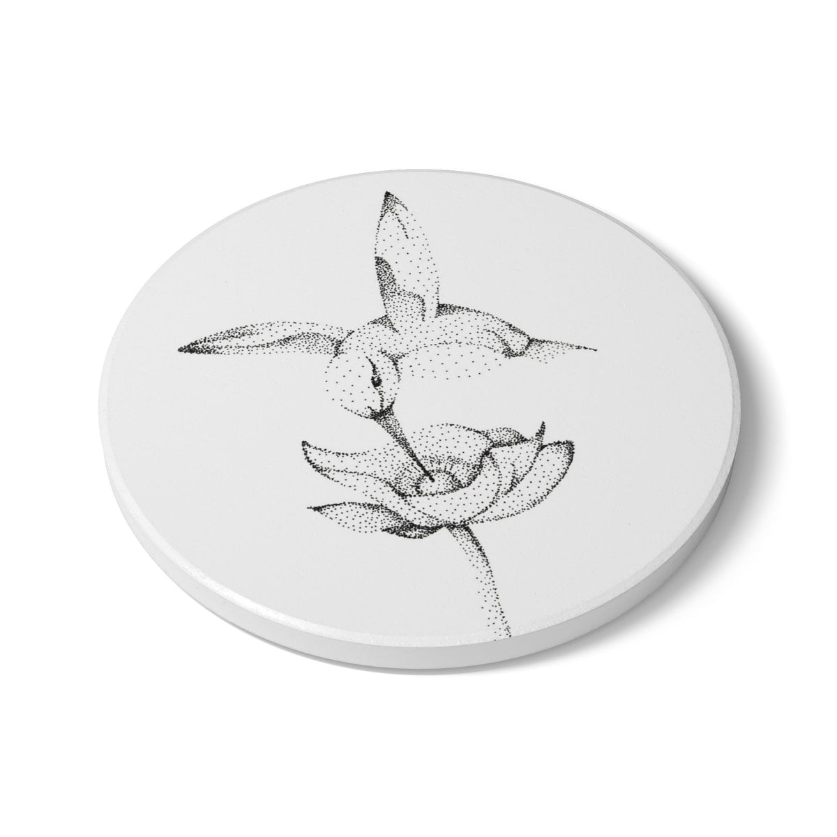 Ceramic Coaster Set — Hummingbird