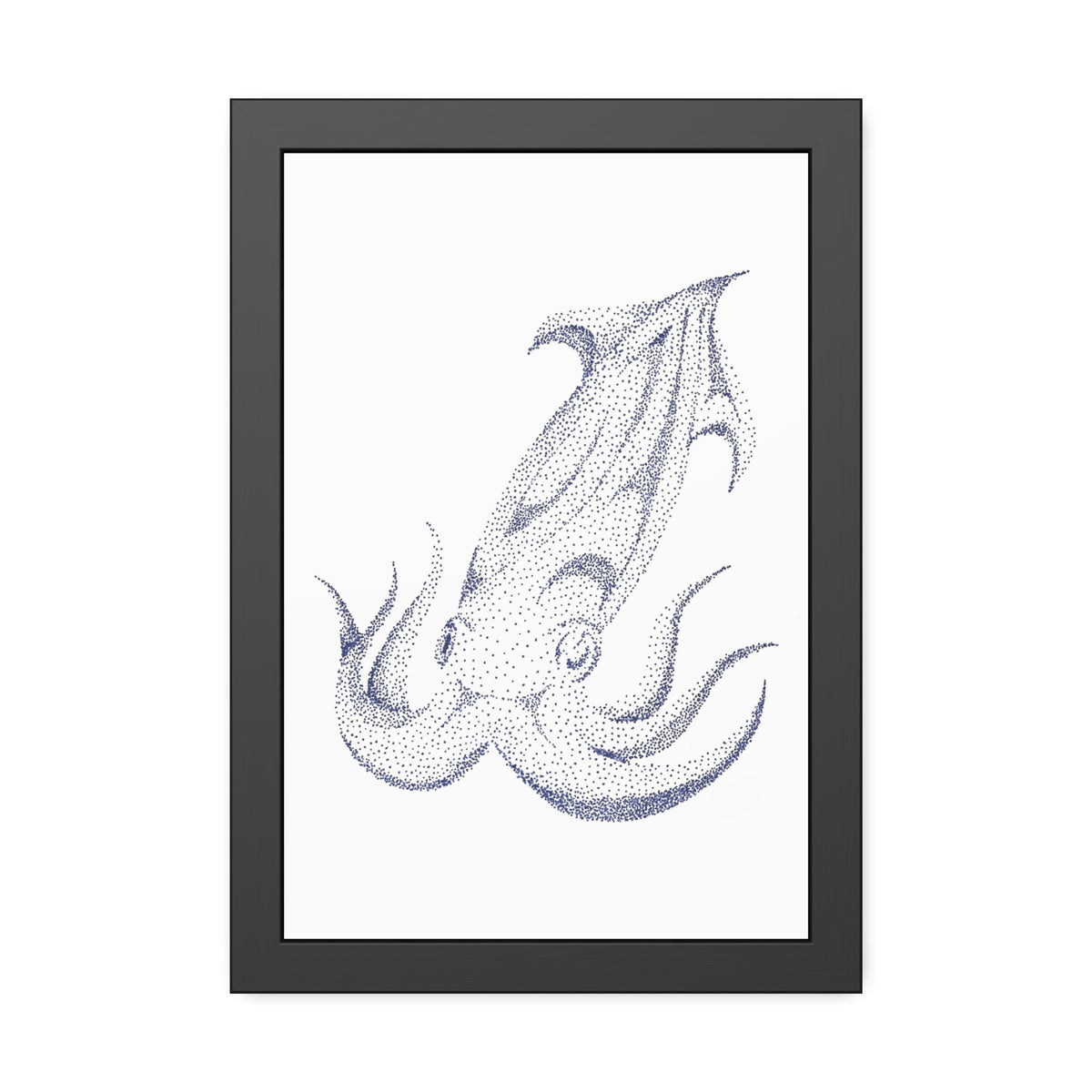 Framed Paper Posters - Squid