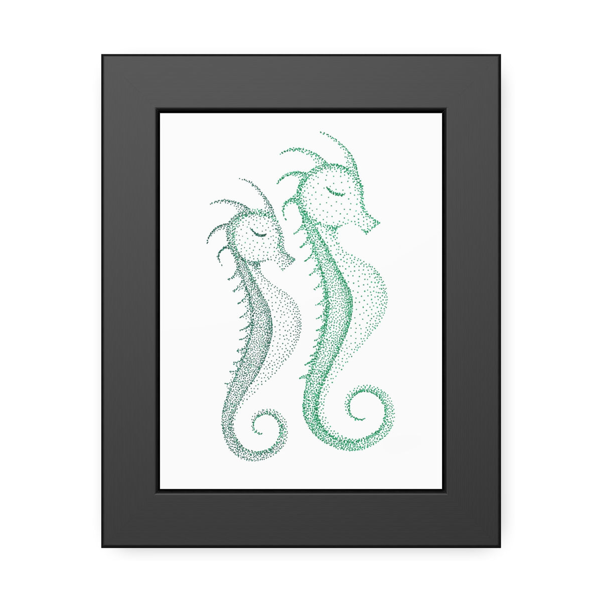 Framed Paper Posters - Seahorse Pair