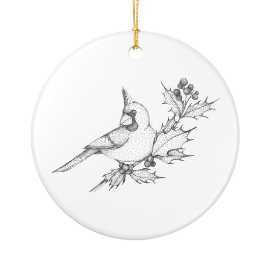 Ceramic Ornament - Northern Cardinal