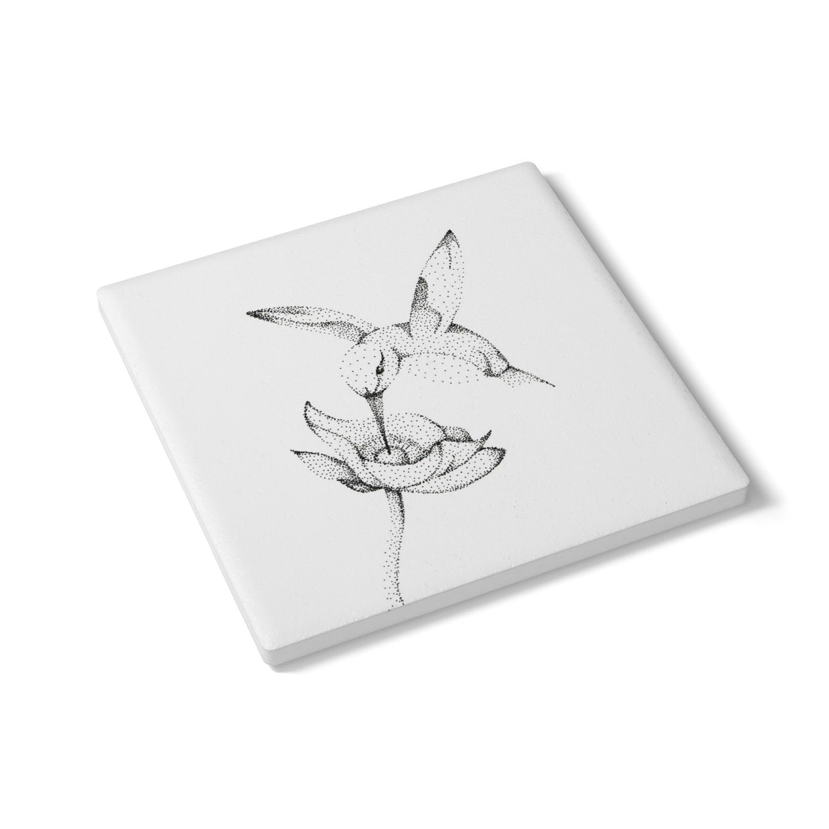 Ceramic Coaster Set — Hummingbird
