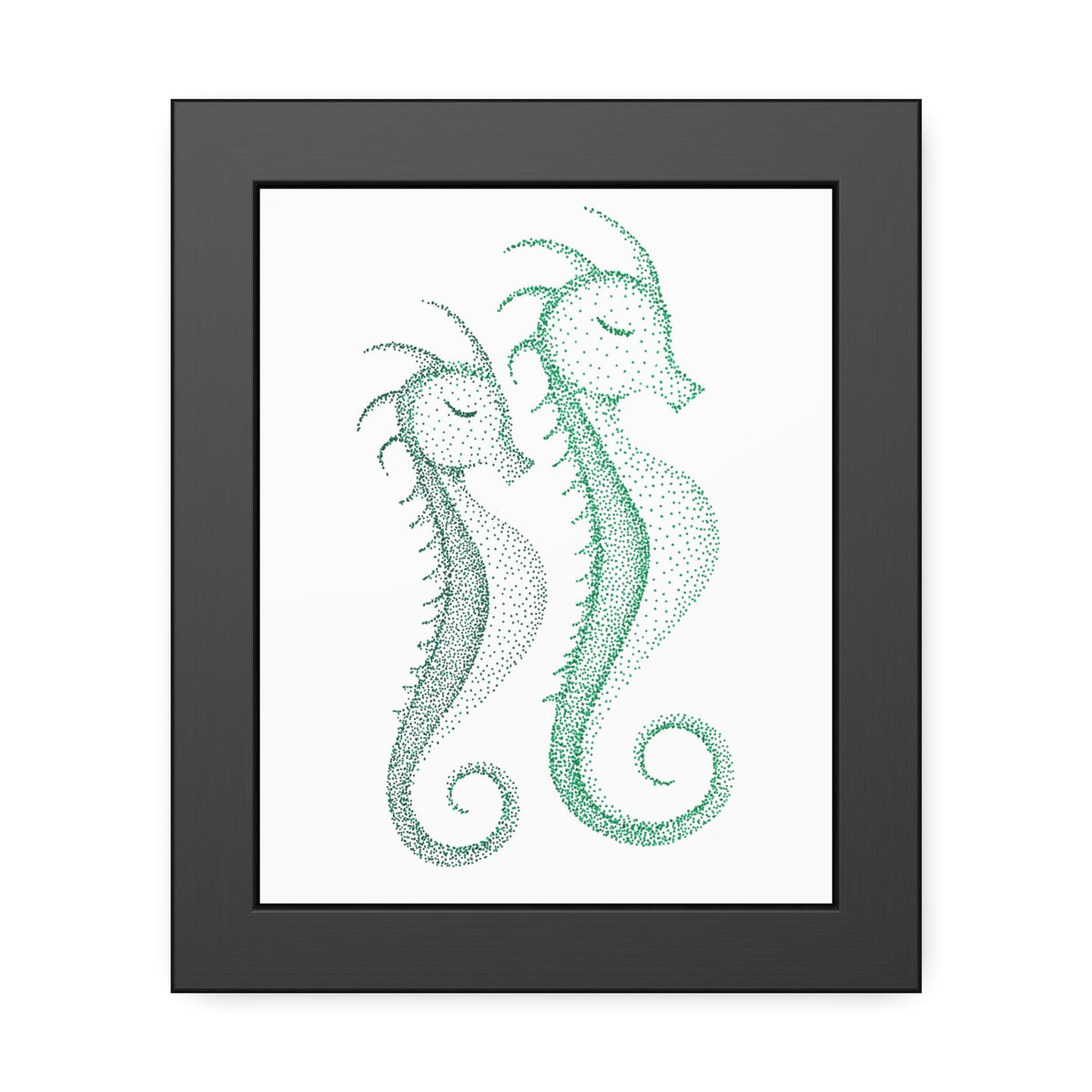Framed Paper Posters - Seahorse Pair