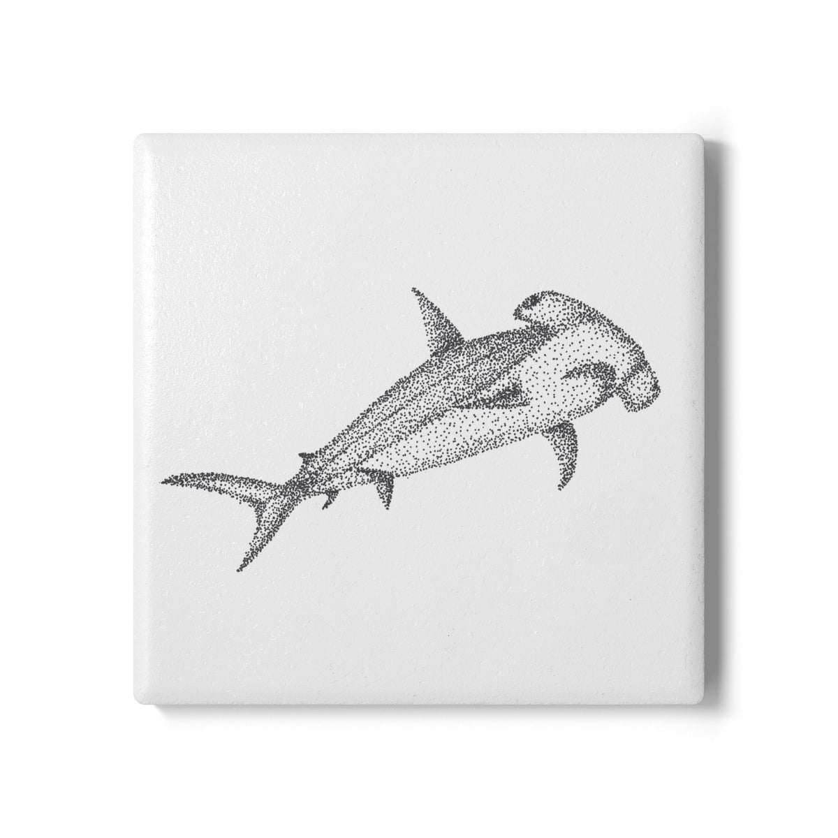 Ceramic Drink Coaster — Hammerhead Shark