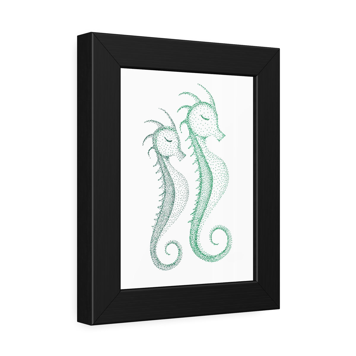 Framed Paper Posters - Seahorse Pair
