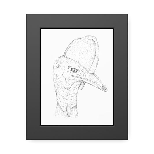 Framed Paper Posters - Cassowary
