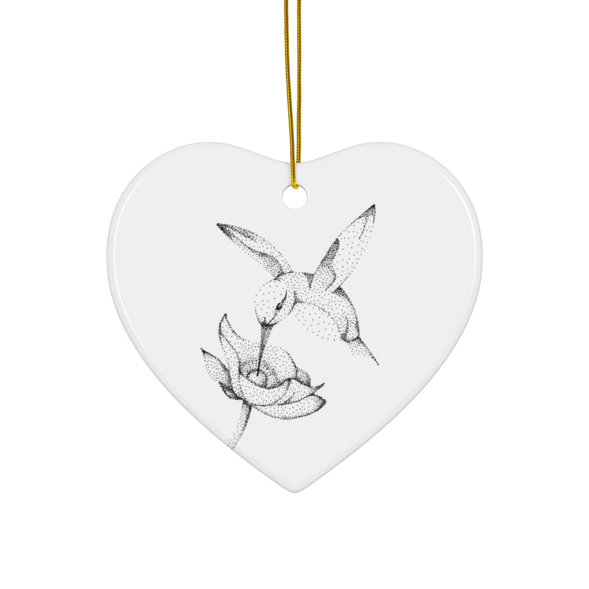 Ceramic Ornament — Hummingbird