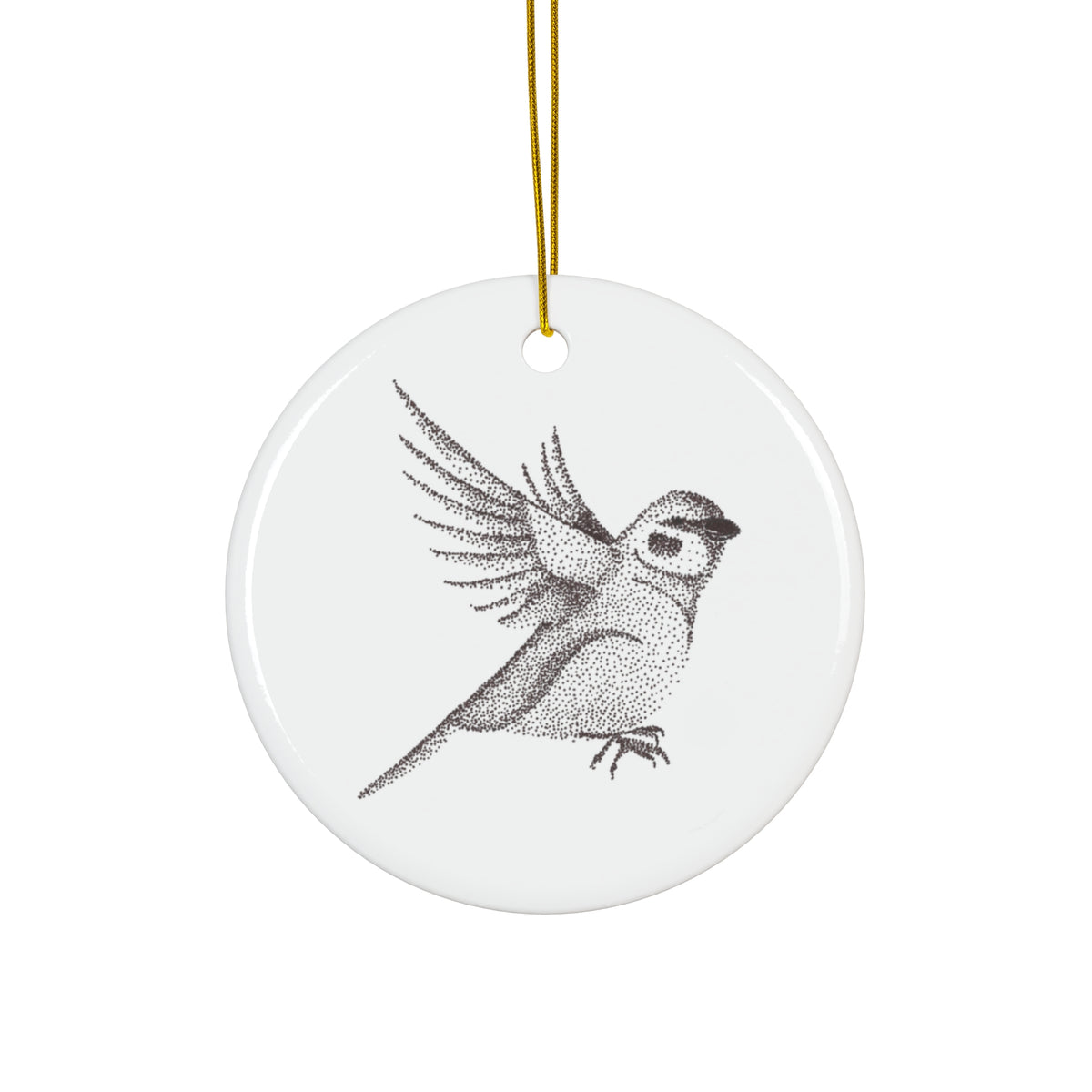 Ceramic Ornament — Sparrow