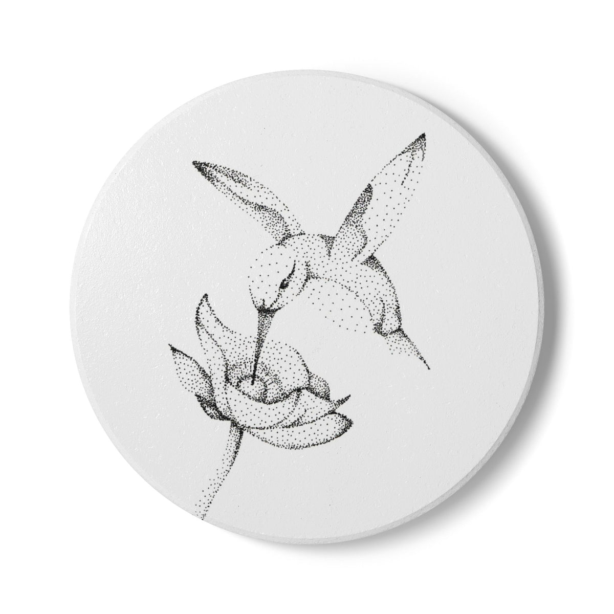 Ceramic Coaster Set — Hummingbird
