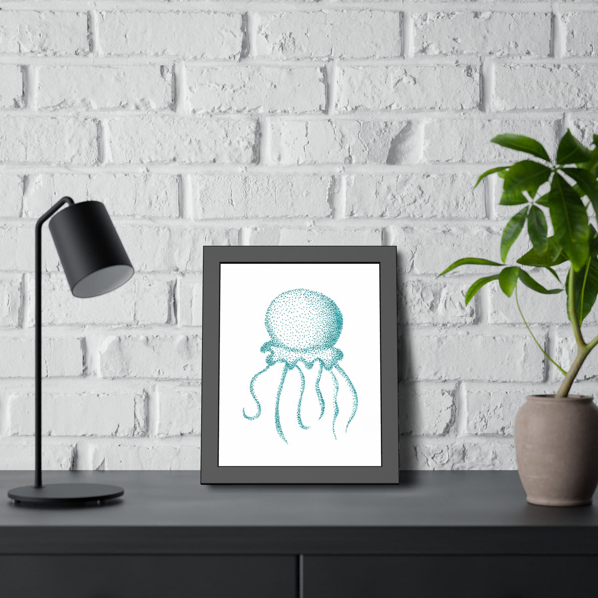 Framed Paper Posters - Jellyfish